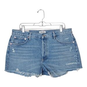 NWT Agolde Women's 32 Parker Vintage High Waist Buttonfly Cotton Swapmeet Shorts